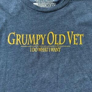 Grunt Style Men’s T Shirt 3XL Blue Grumpy Old Vet
